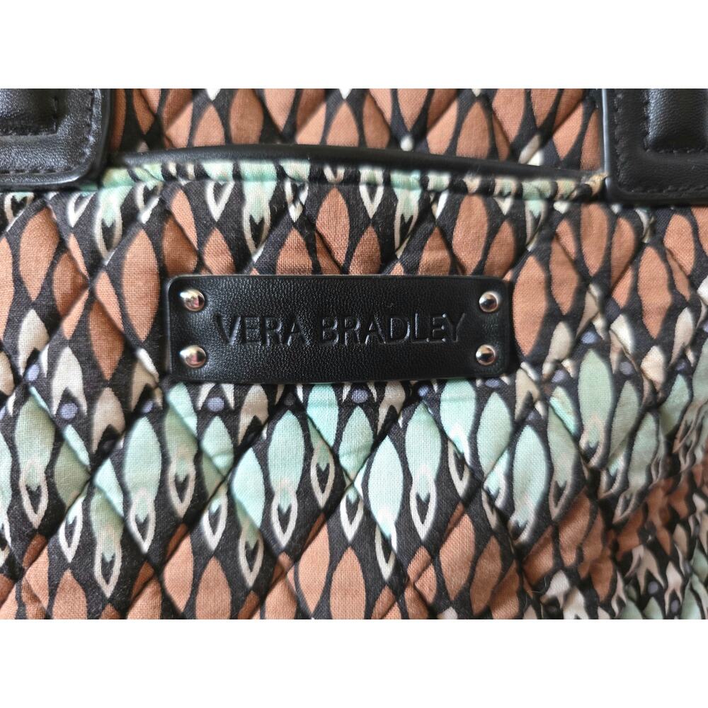 Vera Bradley Large Trapeze Tote Shoulder Bag Sierra Stream - Picture 3 of 7
